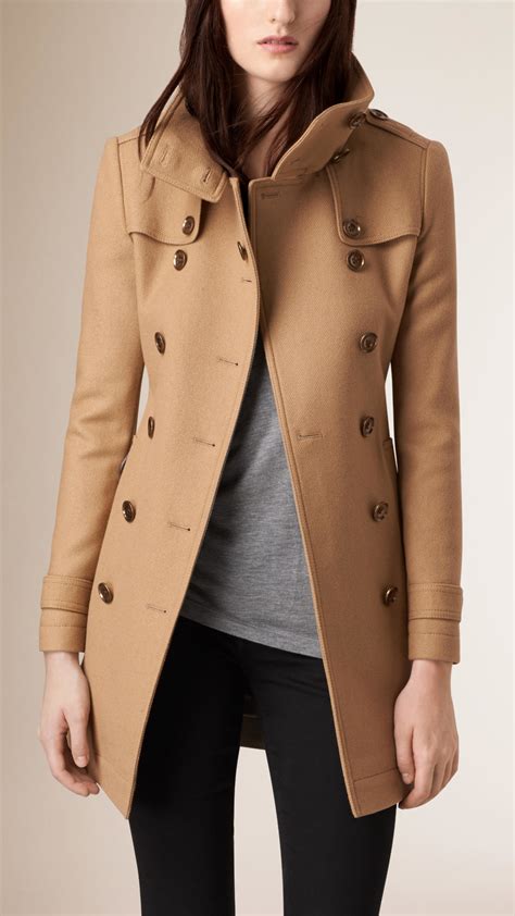 double wool twill coat burberry|burberry trench coat.